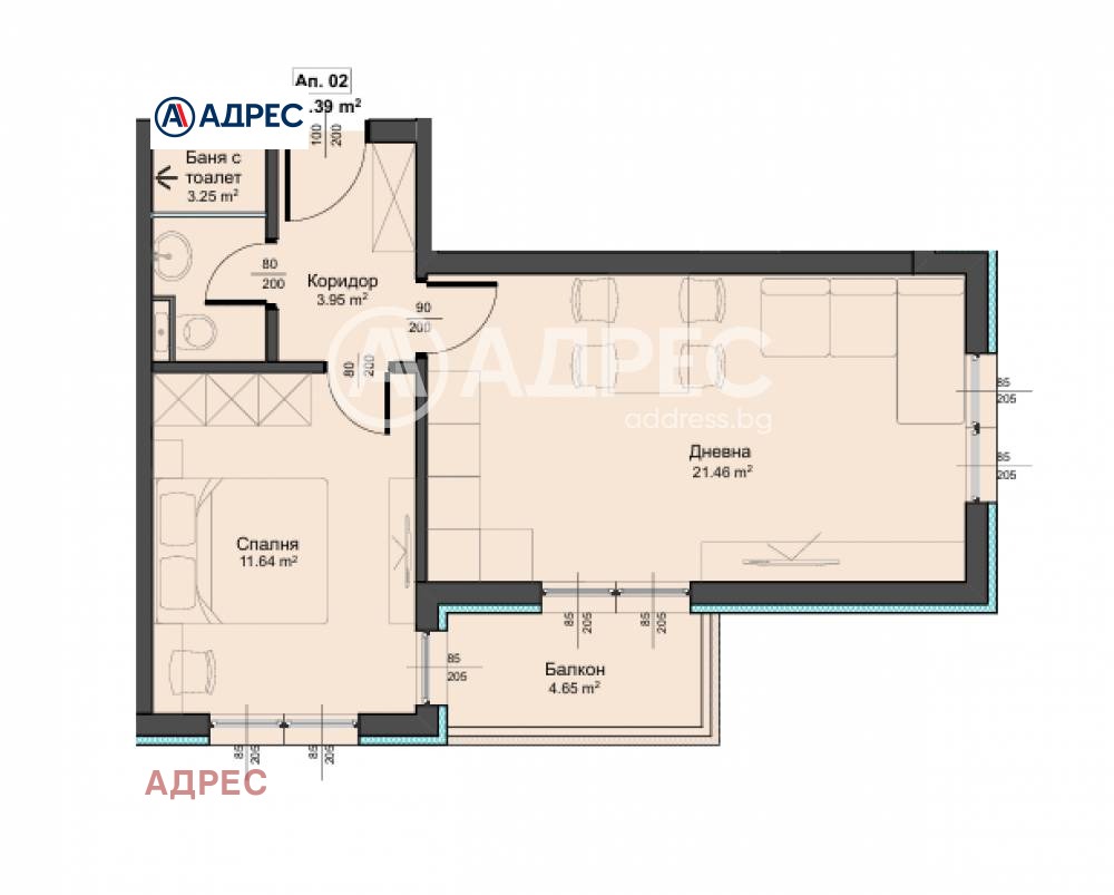 Продава 2-СТАЕН, гр. Варна, Аспарухово