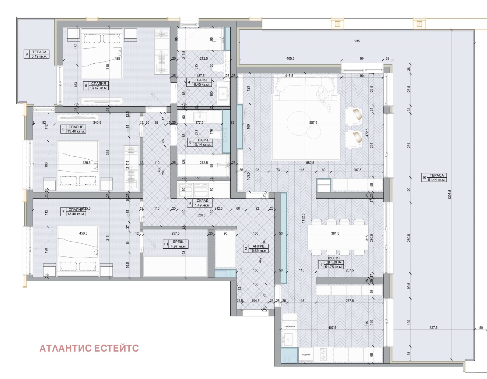 Продава 4-СТАЕН, гр. Бургас, област Бургас, снимка 2 - Апартаменти - 47921834