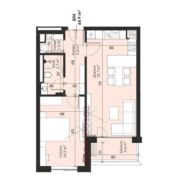 Продава 2-СТАЕН, гр. София, Кръстова вада, снимка 5 - Aпартаменти - 47822619