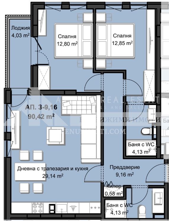 Продава 3-СТАЕН, гр. Пловдив, Христо Смирненски, снимка 2 - Апартаменти - 52473885