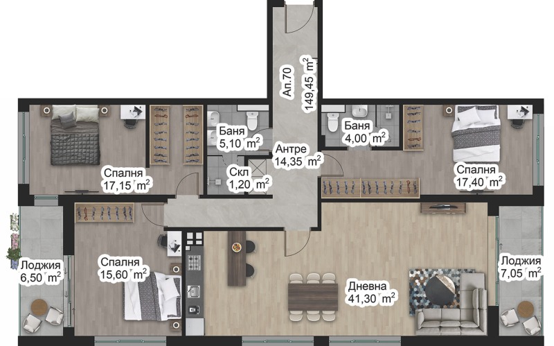 Продава  4-стаен град Пловдив , Отдих и култура , 174 кв.м | 82367727 - изображение [2]