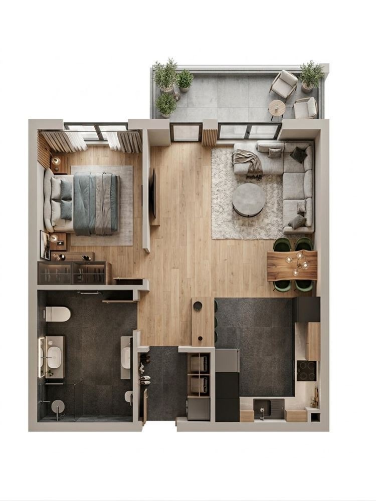 Продава 1-СТАЕН, гр. София, Банишора, снимка 3 - Апартаменти - 54200476