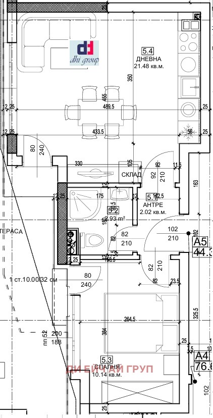 For Sale  1 bedroom Sofia , Malinova dolina , 54 sq.m | 57600719 - image [4]