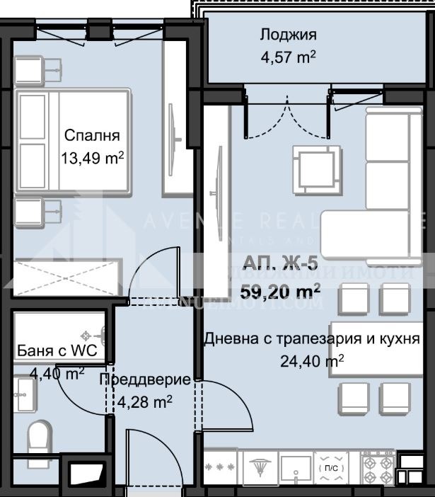 Na prodej  1 ložnice Plovdiv , Christo Smirnenski , 76 m2 | 85465669 - obraz [2]