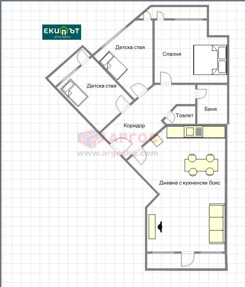 Продава 4-СТАЕН, гр. Варна, Гранд Мол, снимка 15 - Апартаменти - 53689824