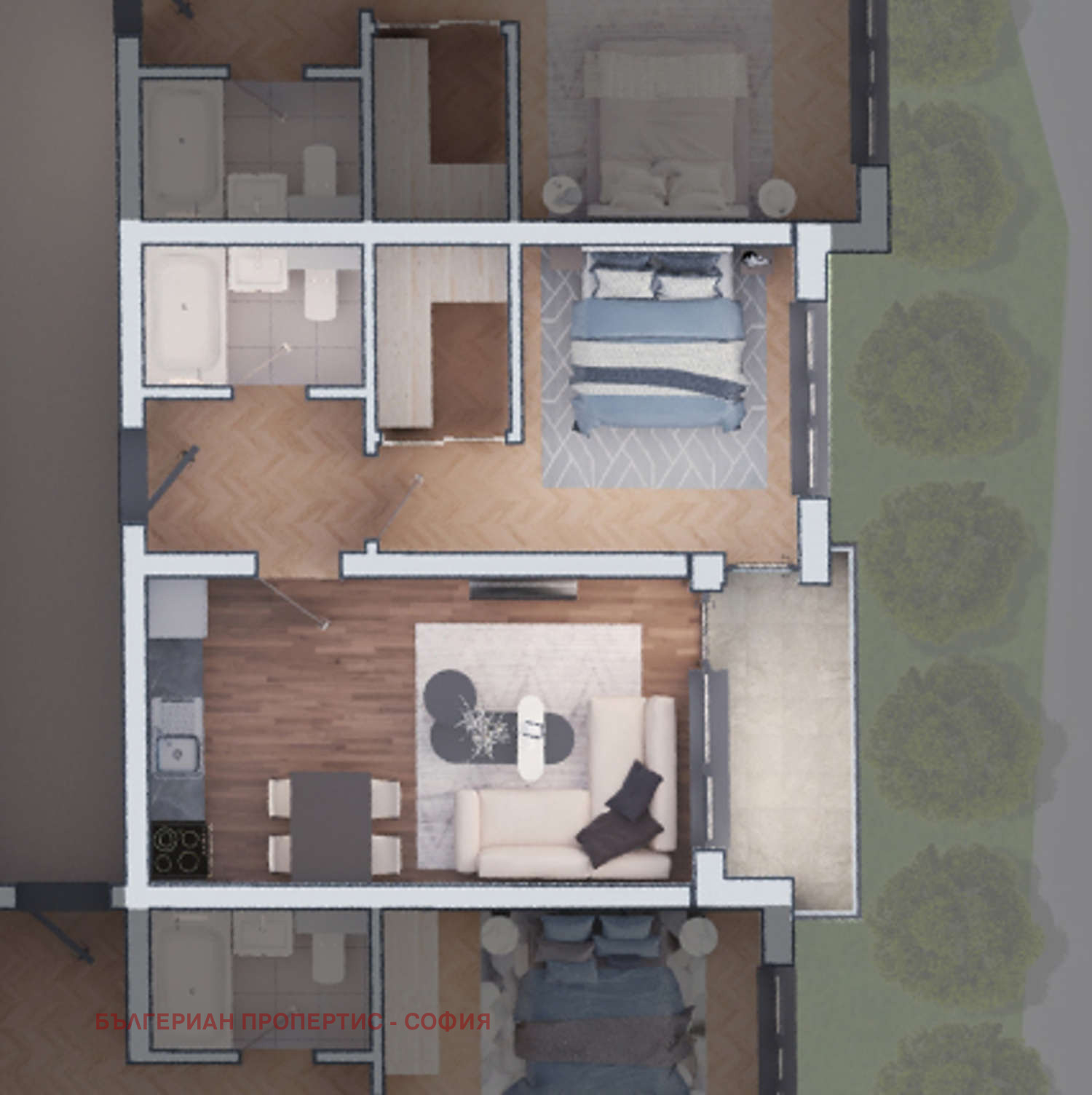 Продава 2-СТАЕН, гр. София, Дружба 2