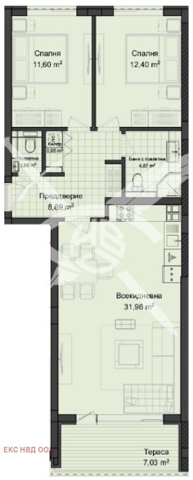 3-стаен град Пловдив, Кършияка