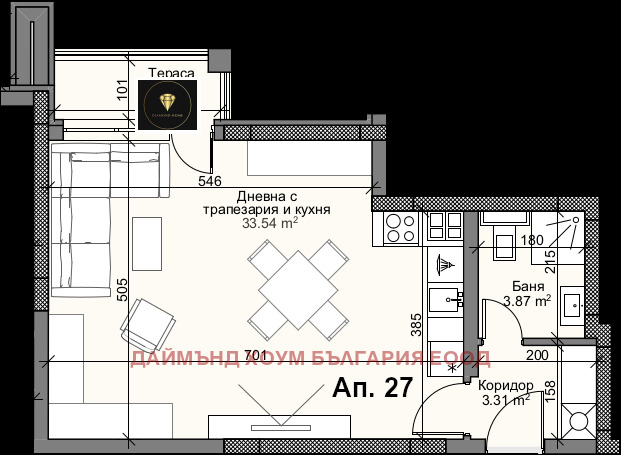 Продава 1-СТАЕН, гр. Пловдив, Кършияка, снимка 2 - Aпартаменти - 47275828