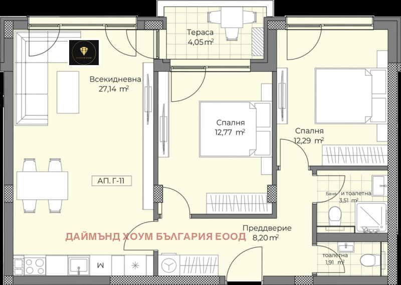 Продава 3-СТАЕН, гр. Пловдив, Остромила, снимка 2 - Aпартаменти - 47457370