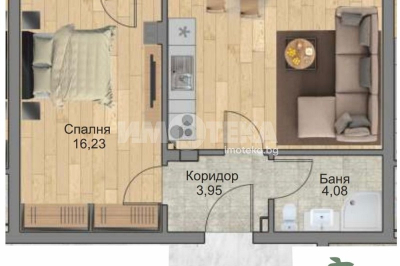 Satılık  1 yatak odası Sofia , Knyajevo , 72 metrekare | 22201935