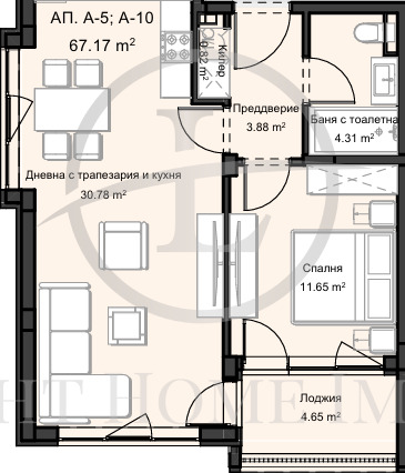 Te koop  1 slaapkamer Plovdiv , Ostromila , 75 m² | 48609439 - afbeelding [7]