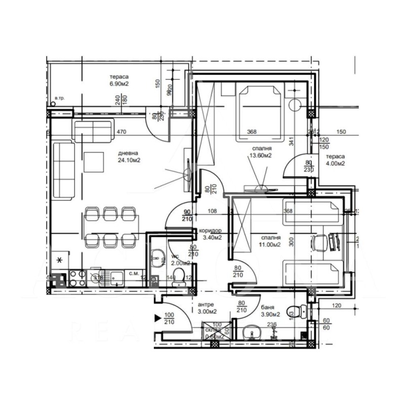 Na sprzedaż  2 sypialnie Plowdiw , Belomorski , 98 mkw | 83119771 - obraz [2]