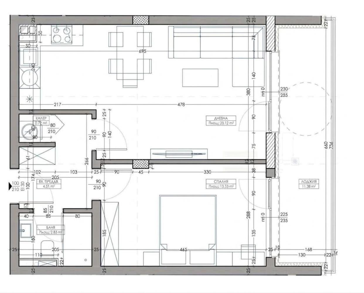 Продава 2-СТАЕН, гр. Варна, Владислав Варненчик 1, снимка 2 - Апартаменти - 54433925
