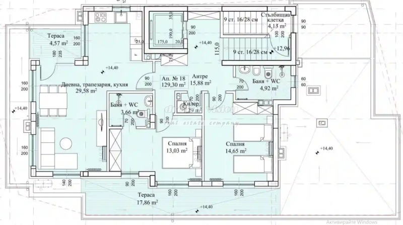 In vendita  2 camere da letto Sofia , Malinova dolina , 147 mq | 19437641 - Immagine [4]