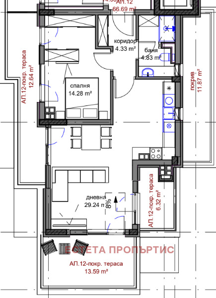 Продава 3-СТАЕН, гр. София, Красно село, снимка 2 - Апартаменти - 52546135