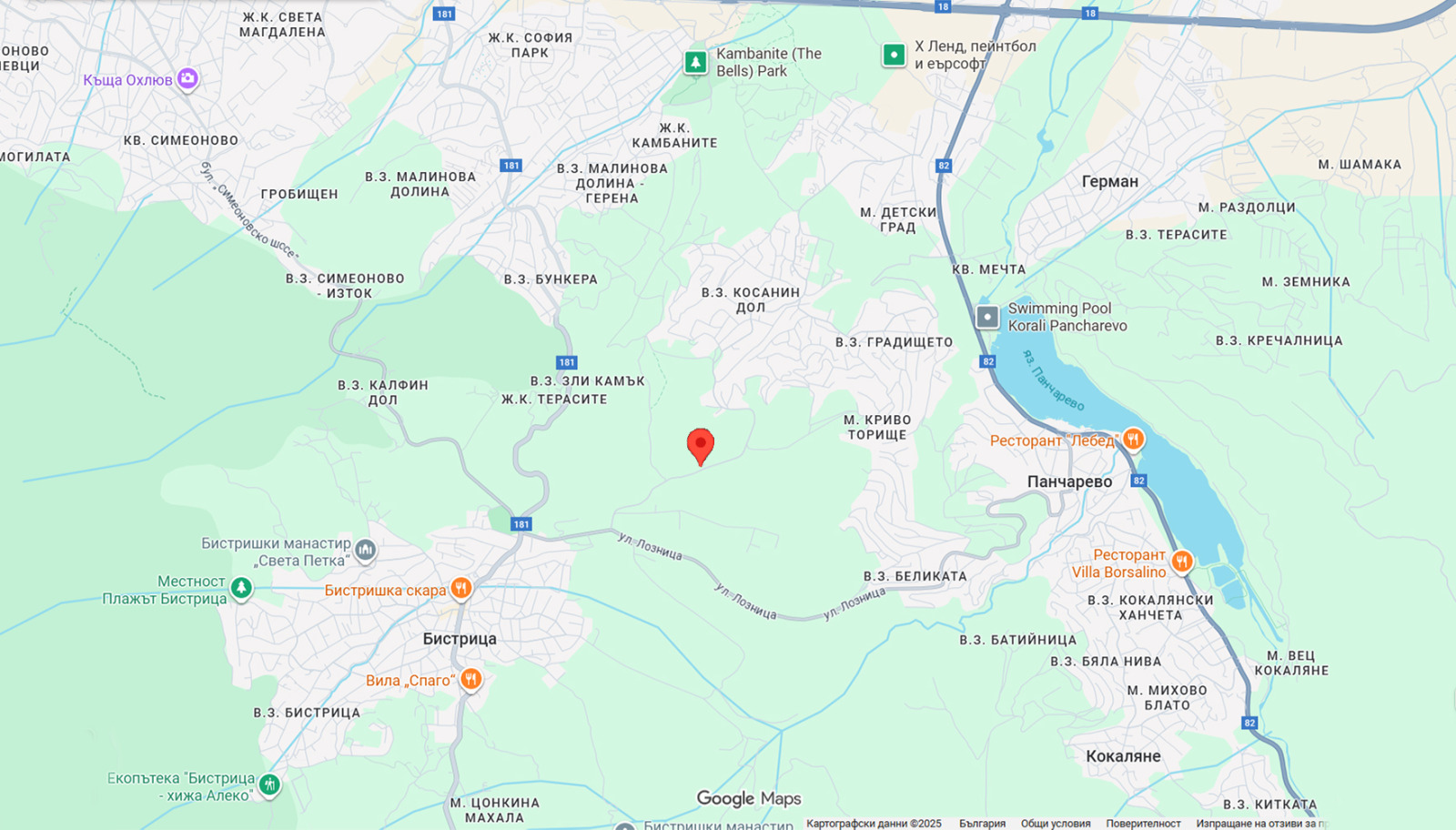 Продава ПАРЦЕЛ, гр. София, с. Бистрица, снимка 5 - Парцели - 54245435