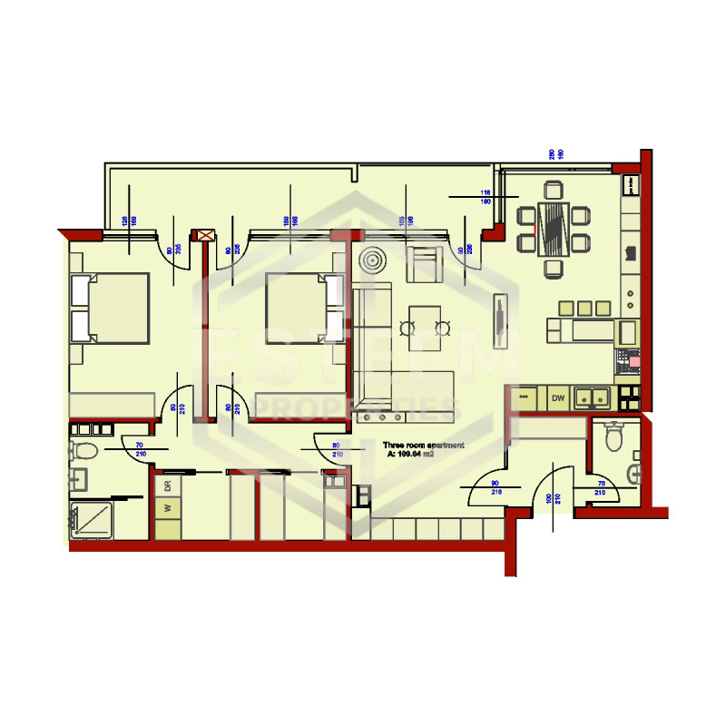 Продава 3-СТАЕН в град Русе, Дружба 1 - 135 кв.м / 182 300 € » 356 547.81 лв., ЕСТИЙМ ПРОПЪРТИС