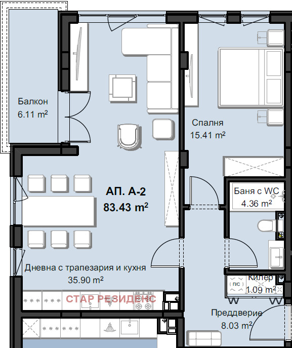 À venda  1 quarto Plovdiv , Hristo Smirnenski , 102 m² | 52796668 - imagem [7]