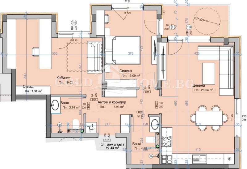 Eladó  2 hálószobás régió Plovdiv , Markovo , 99 négyzetméter | 91856630 - kép [4]