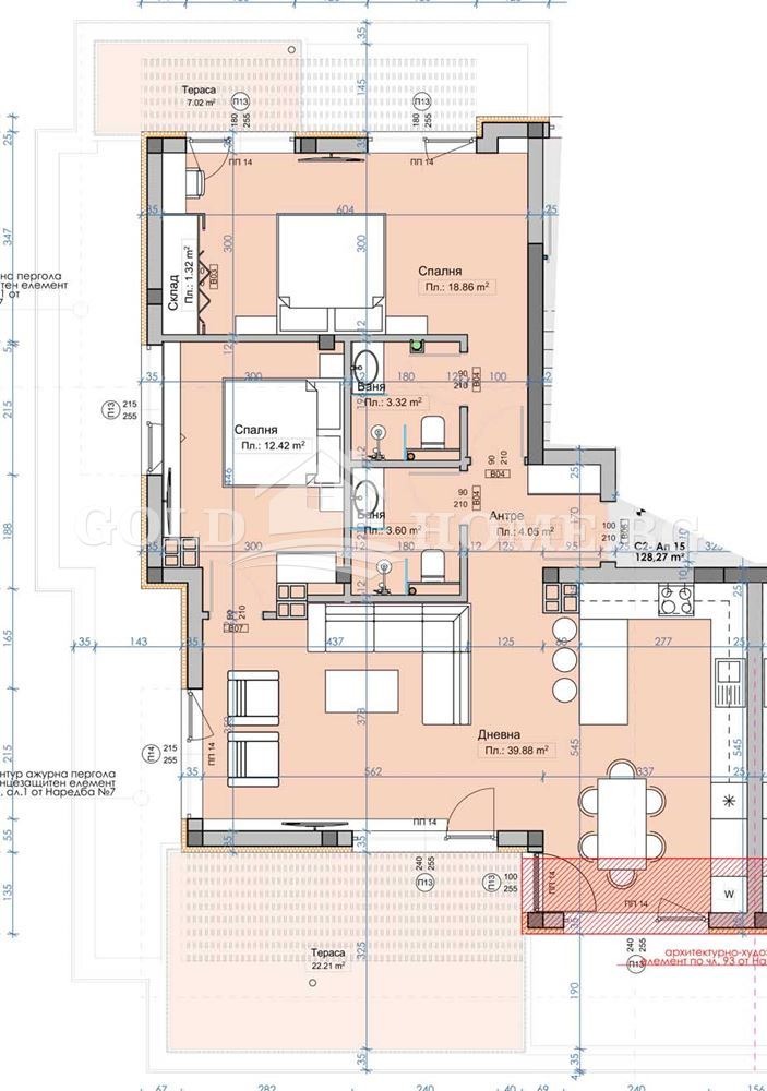 Eladó  2 hálószobás régió Plovdiv , Markovo , 99 négyzetméter | 91856630 - kép [3]