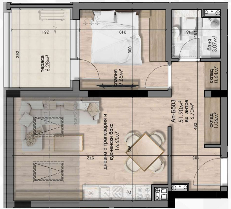 Продава  2-стаен град София , Люлин - център , 67 кв.м | 94260272 - изображение [5]