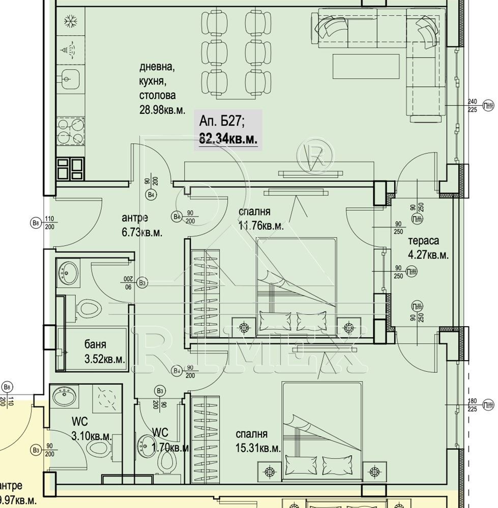 Продава 3-СТАЕН, гр. Пловдив, Кършияка, снимка 2 - Апартаменти - 55637052