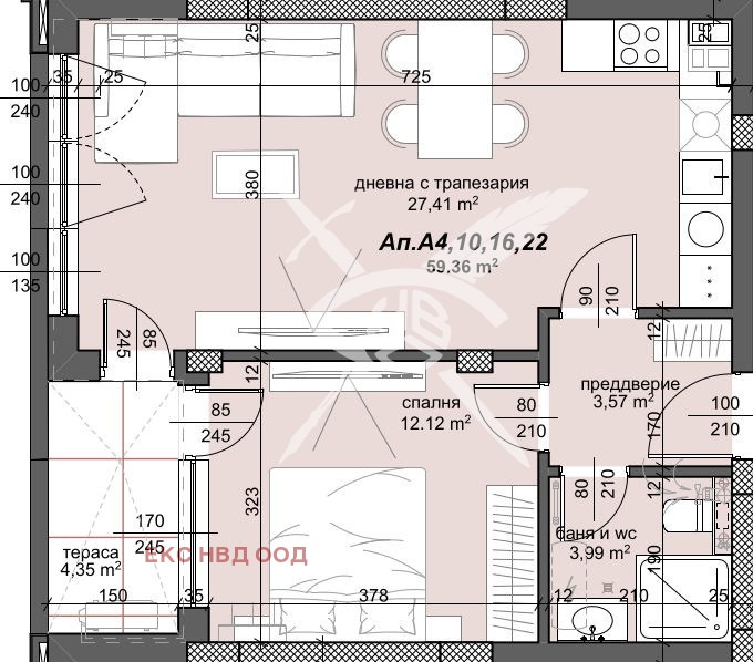 Продава  2-стаен, град Пловдив, Тракия •  102 800 EUR • ID 62197498 — holmes.bg - [1] 