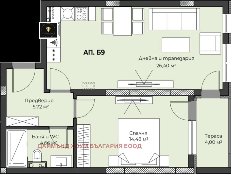 Продава 2-СТАЕН, гр. Пловдив, Пещерско шосе, снимка 2 - Aпартаменти - 48441122