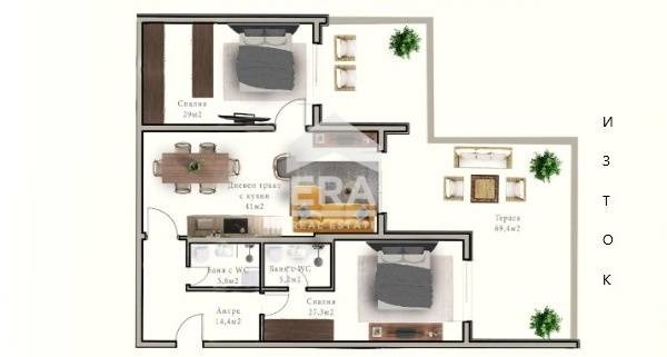Продава 3-СТАЕН, гр. Варна, м-т Ален мак, снимка 15 - Апартаменти - 55190172
