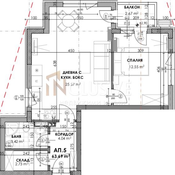 Til salgs  1 soverom Sofia , Obelja , 74 kvm | 97576706 - bilde [2]