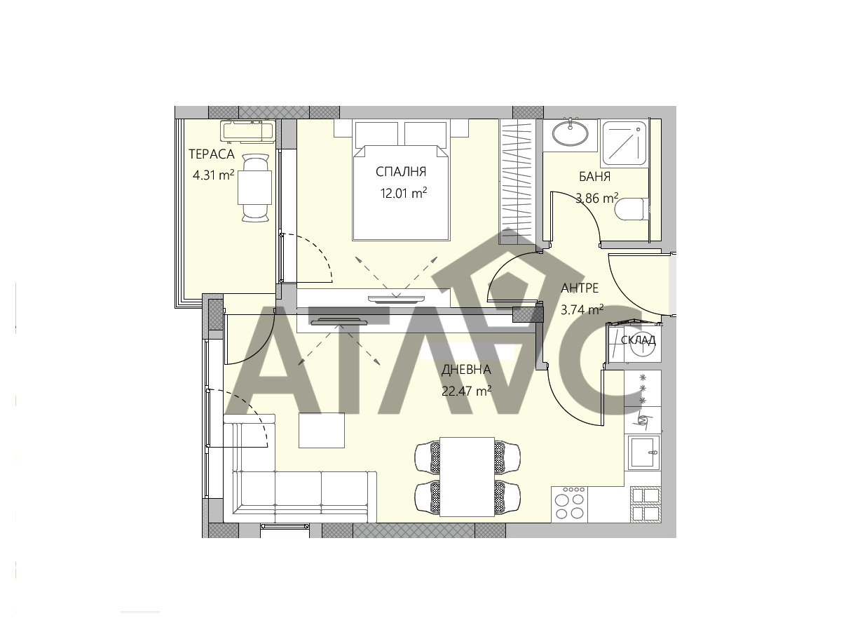 Продава 2-СТАЕН, гр. Пловдив, Остромила, снимка 2 - Апартаменти - 54903780