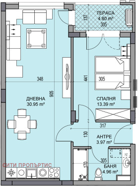 1 chambre Gagarin, Plovdiv 1