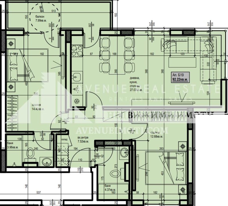 Zu verkaufen  2 Schlafzimmer Plowdiw , Hristo Smirnenski , 106 qm | 35499371 - Bild [9]