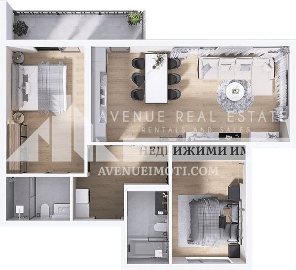 Zu verkaufen  2 Schlafzimmer Plowdiw , Hristo Smirnenski , 106 qm | 35499371 - Bild [2]