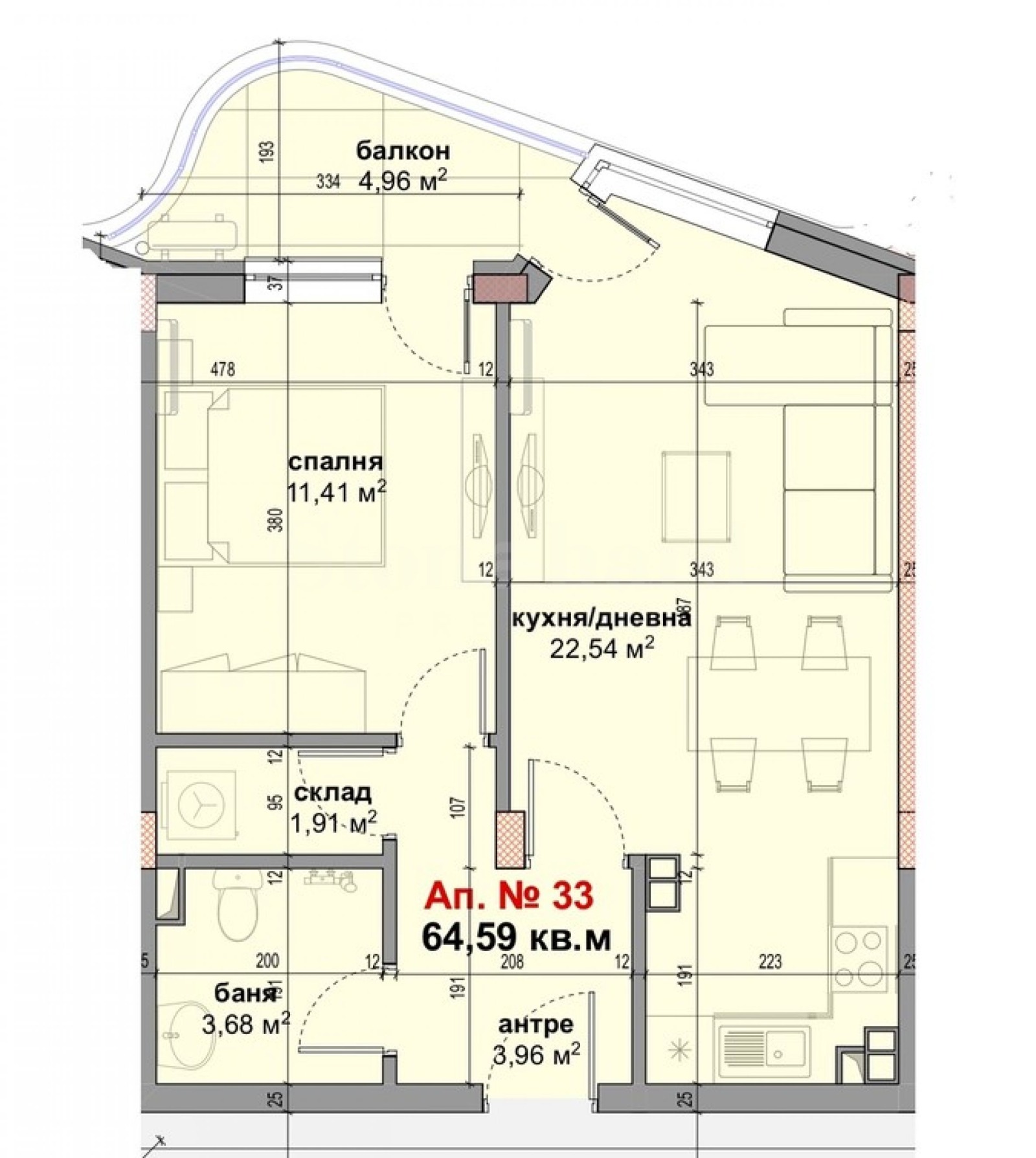 Продава 2-СТАЕН, гр. Приморско, област Бургас, снимка 2 - Апартаменти - 55897801
