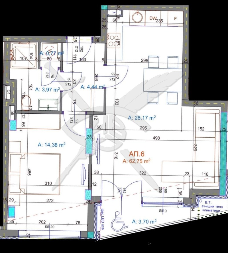 Продава 2-СТАЕН, град Бургас, Братя Миладинови • 105406 € / 206156.22 лв. • 53263052 1