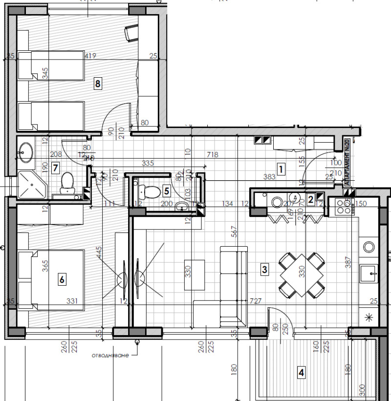 Продава 3-СТАЕН, гр. Шумен, Пазара, снимка 3 - Апартаменти - 53534780