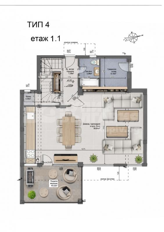 Продава КЪЩА, гр. Варна, к.к. Чайка, снимка 5 - Къщи - 55616472
