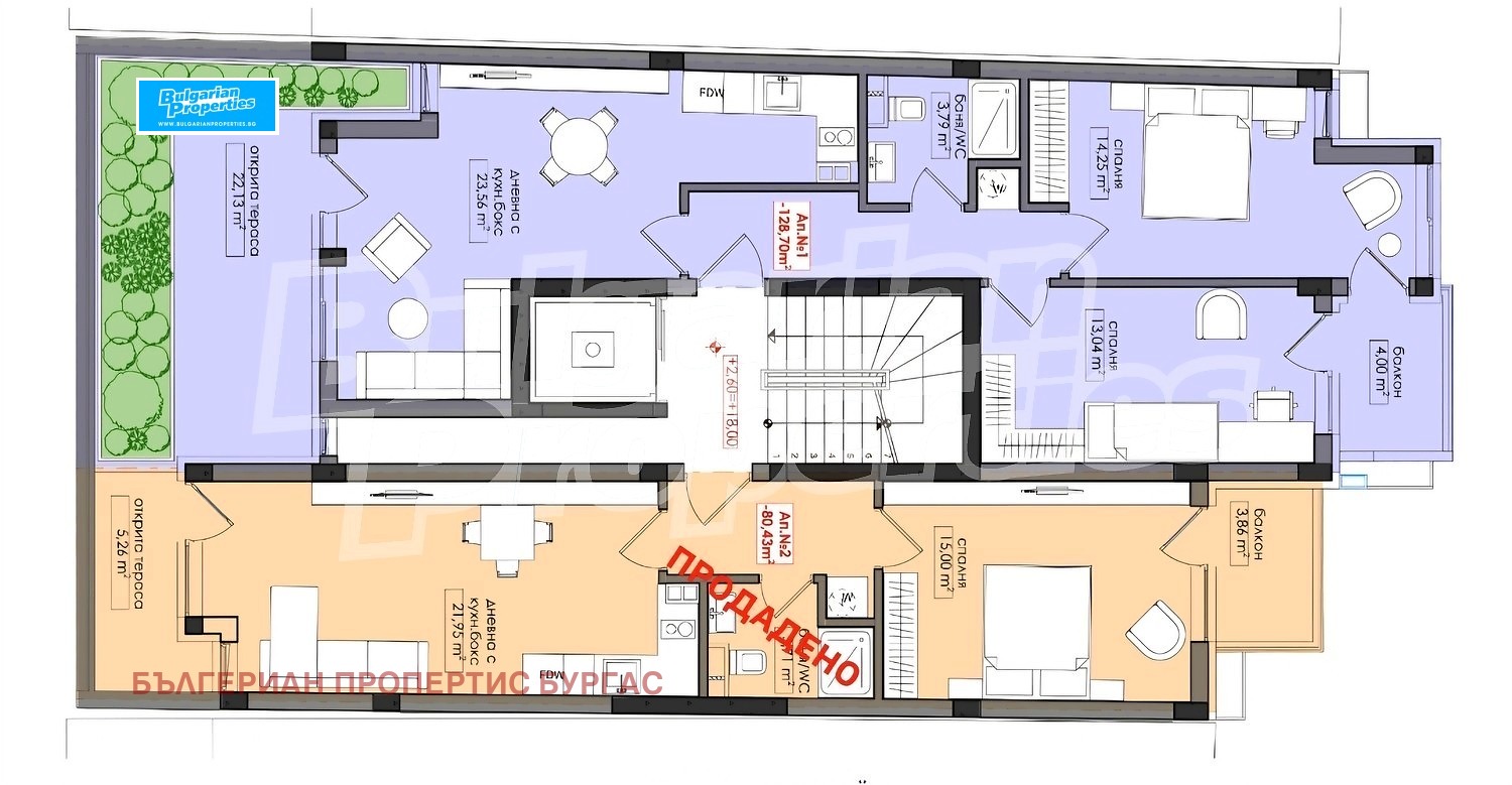 Продава 2-СТАЕН, гр. Бургас, Възраждане, снимка 2 - Апартаменти - 56223936
