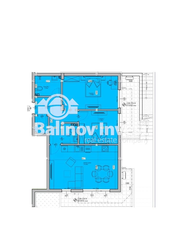 En venta  2 dormitorios Varna , Izgrev , 92 metros cuadrados | 39653585 - imagen [2]