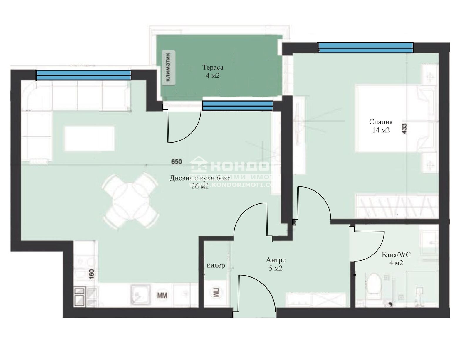 Продава 2-СТАЕН, гр. Пловдив, Въстанически, снимка 2 - Апартаменти - 43727783