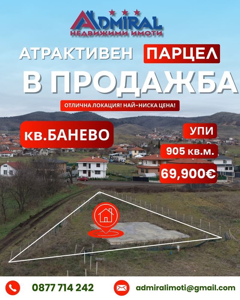Продава ПАРЦЕЛ, гр. Бургас, Банево