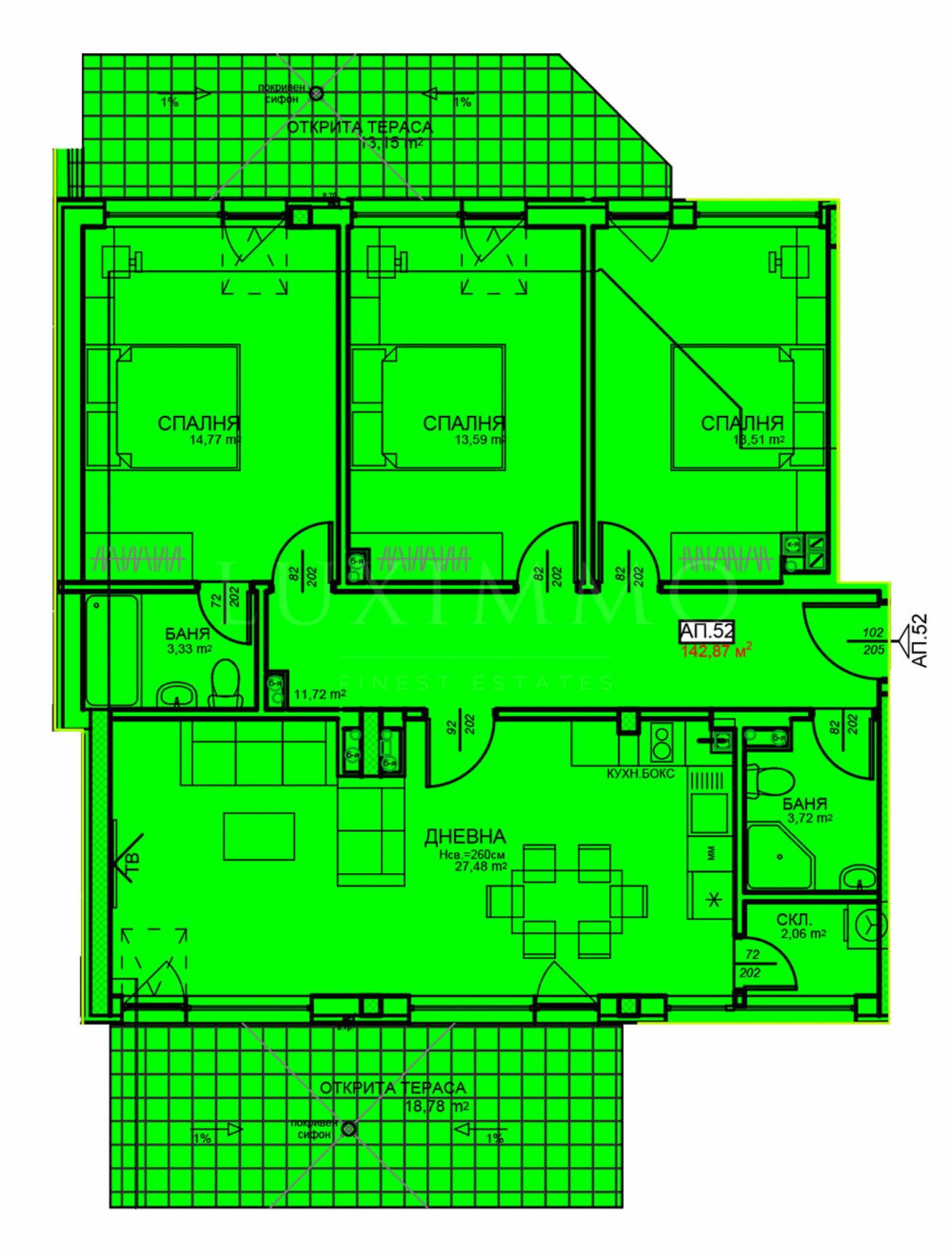 Продава 4-СТАЕН, гр. София, Център, снимка 2 - Апартаменти - 56721026
