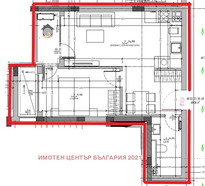 Продава 2-СТАЕН, гр. София, Малинова долина, снимка 2 - Aпартаменти - 47403245