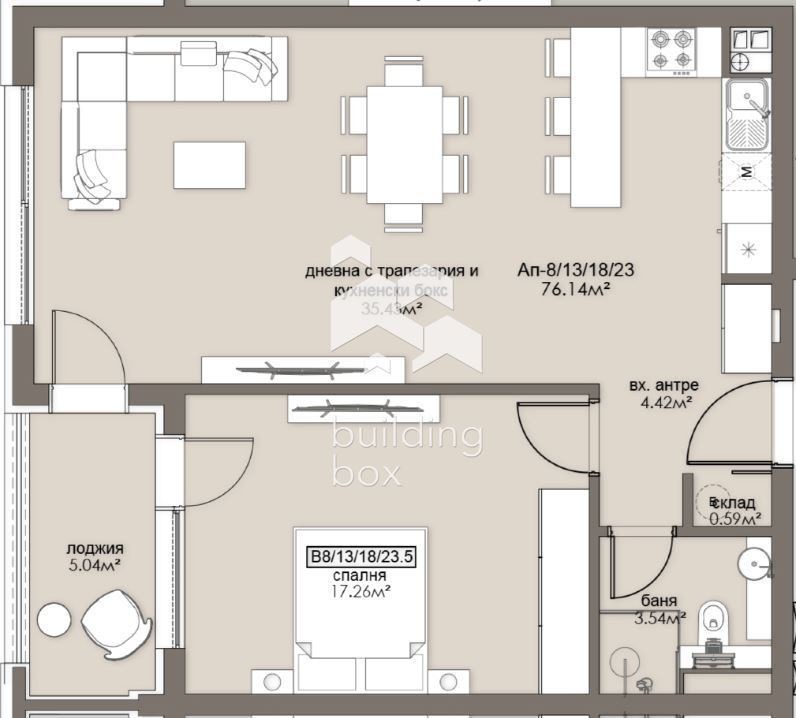 Продава  2-стаен град София , Люлин 5 , 87 кв.м | 26371597 - изображение [2]