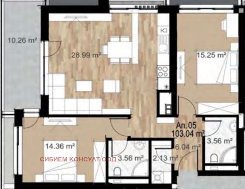 À vendre  2 chambres Sofia , Serdika , 125 m² | 20155162 - image [2]