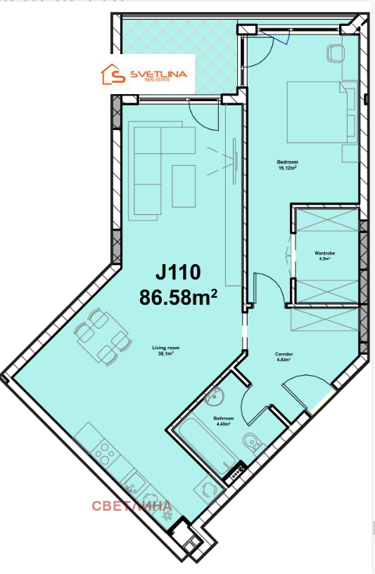 Продава 3-СТАЕН, гр. София, Полигона, снимка 10 - Апартаменти - 53778014