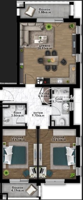 3-СТАЕН, 122 m2