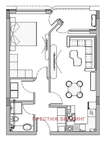 Продава  2-стаен град София , Малинова долина , 79 кв.м | 64753855 - изображение [3]