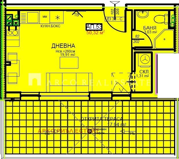 Продава 1-СТАЕН, гр. София, Център, снимка 3 - Апартаменти - 53825593
